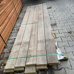 Ca. 10x Guyana Teak Planken Fijnbezaagd, 33x158mm, lengte 275cm